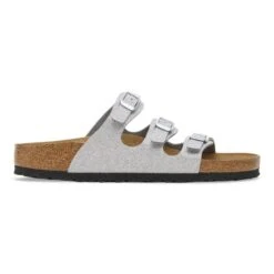 Birkenstock Florida Birko-Flor Shiny Glitter Silver -Birkenstock Shop 1030170 side