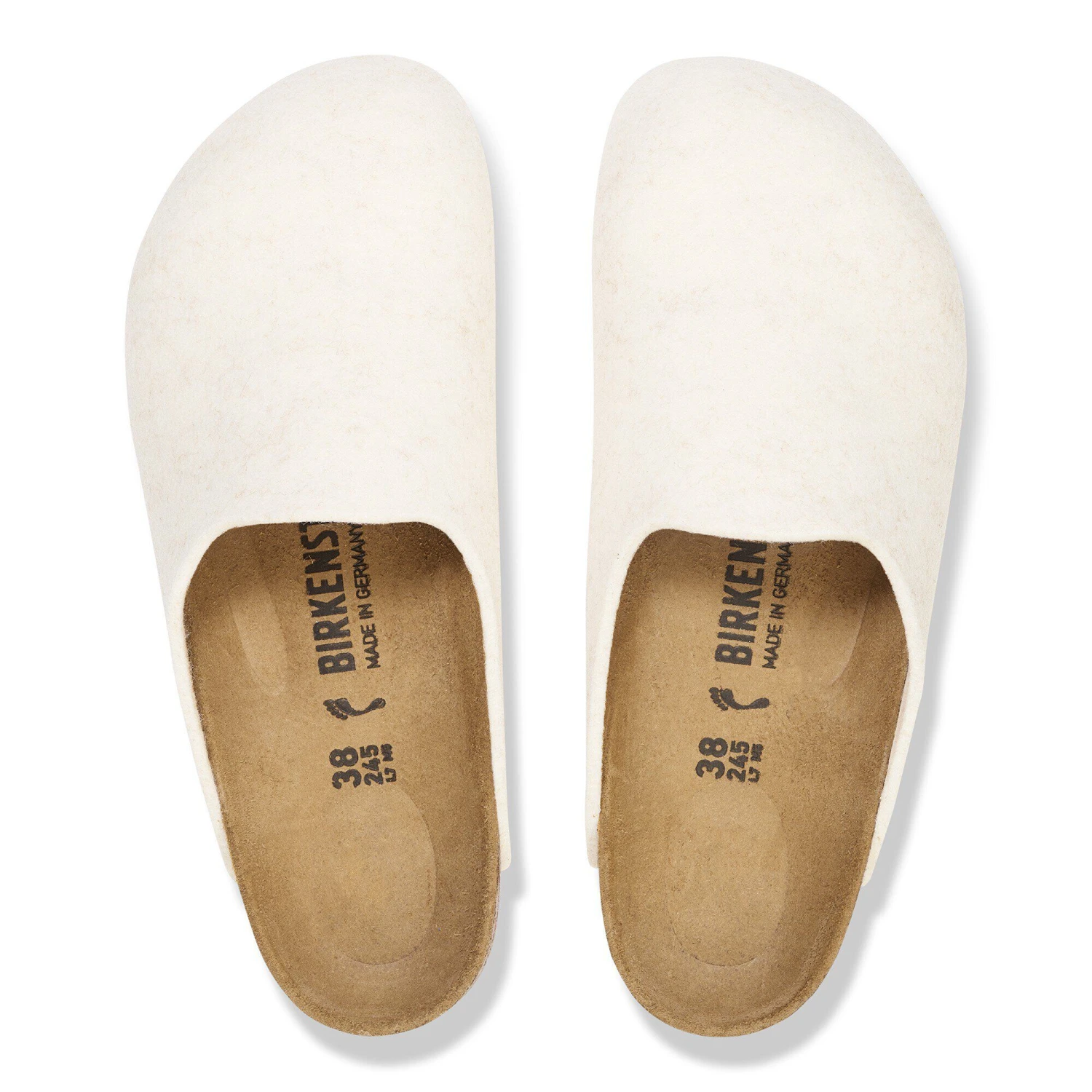 Birkenstock Amsterdam Wool Felt Eggshell 2 Birkenstock Amsterdam Wool Felt Eggshell - Image 2