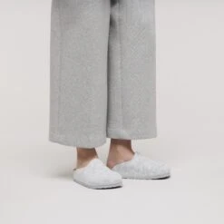 Birkenstock Amsterdam Wool Felt Light Gray -Birkenstock Shop 1030228 f look f