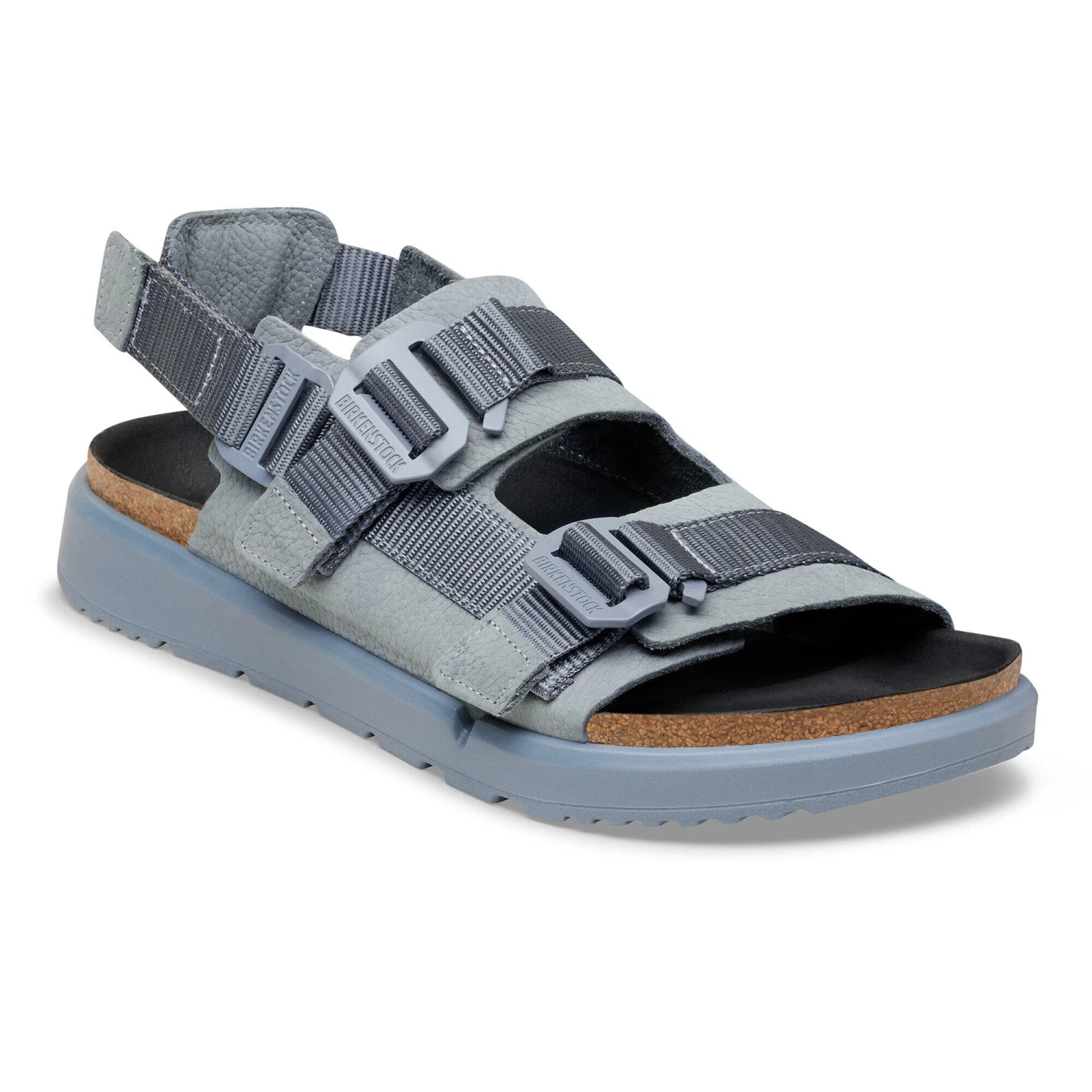 Birkenstock Shinjuku Leather-Textile Basalt Gray 1 Birkenstock Shinjuku Leather-Textile Basalt Gray