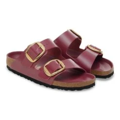 Birkenstock Arizona Hammered Big Buckle Natural Leather Patent Zinfandel High Shine 11 Birkenstock Arizona Hammered Big Buckle Natural Leather Patent Zinfandel High Shine -Birkenstock Shop 1030299 pair