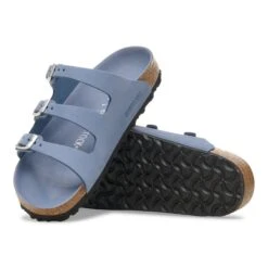 Birkenstock Florida Nubuck Leather Stone Blue -Birkenstock Shop 1030318 sole