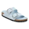 Birkenstock Arizona Big Buckle Natural Leather Patent High Shine Baby Blue -Birkenstock Shop 1030327
