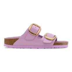 Birkenstock Arizona Big Buckle Natural Leather Patent High Shine Crocus -Birkenstock Shop 1030328 side