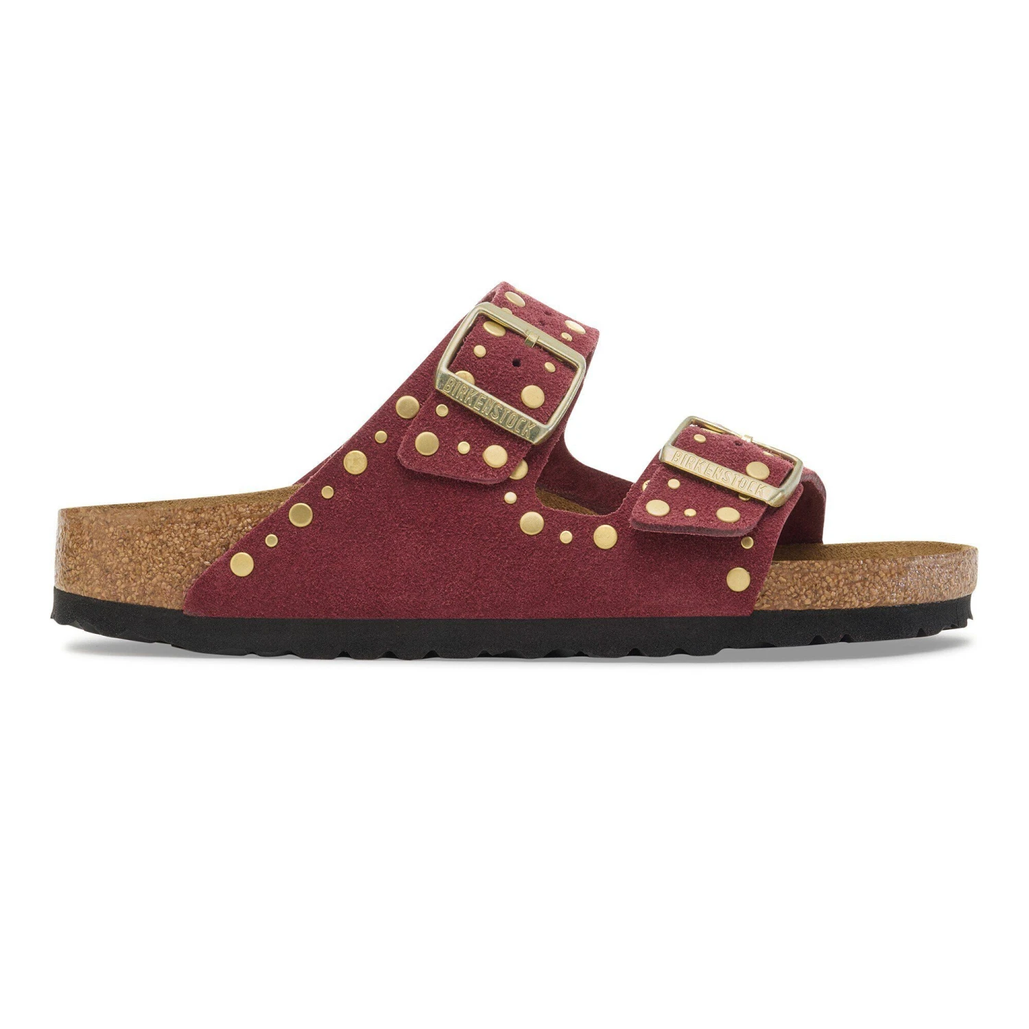 Birkenstock Arizona Rivets Suede Leather Zinfandel 3 Birkenstock Arizona Rivets Suede Leather Zinfandel - Image 3