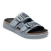 Birkenstock Shinjuku 2 Strap Leather-Textile Basalt Gray -Birkenstock Shop 1030337