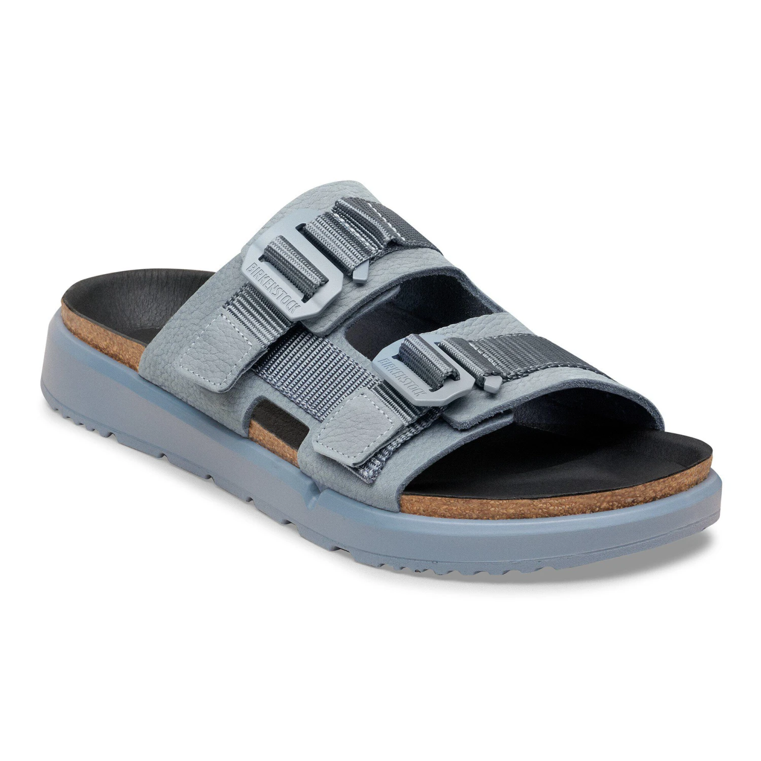 Birkenstock Shinjuku 2 Strap Leather-Textile Basalt Gray 1 Birkenstock Shinjuku 2 Strap Leather-Textile Basalt Gray
