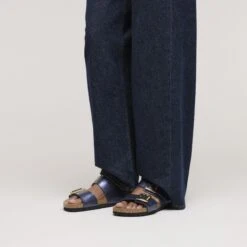 Birkenstock Sydney Luxe Buckle Birko-Flor Graceful Midnight Blue -Birkenstock Shop 1030381 f look f