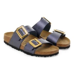 Birkenstock Sydney Luxe Buckle Birko-Flor Graceful Midnight Blue -Birkenstock Shop 1030381 pair