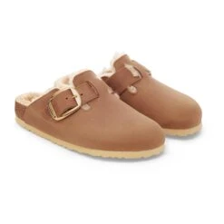 Birkenstock Boston Big Buckle Shearling Oiled Leather Cognac 10 Birkenstock Boston Big Buckle Shearling Oiled Leather Cognac -Birkenstock Shop 1030385 pair