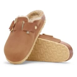 Birkenstock Boston Big Buckle Shearling Oiled Leather Cognac 11 Birkenstock Boston Big Buckle Shearling Oiled Leather Cognac -Birkenstock Shop 1030385 sole