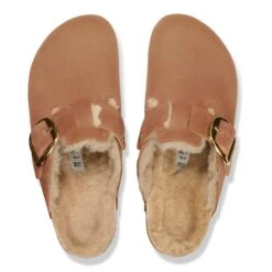 Birkenstock Boston Big Buckle Shearling Oiled Leather Cognac 8 Birkenstock Boston Big Buckle Shearling Oiled Leather Cognac -Birkenstock Shop 1030385 top