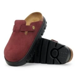 Boston Chunky Suede Leather Zinfandel -Birkenstock Shop 1030400 sole