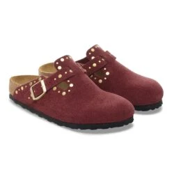 Birkenstock Boston Rivets Suede Leather Zinfandel -Birkenstock Shop 1030403 pair