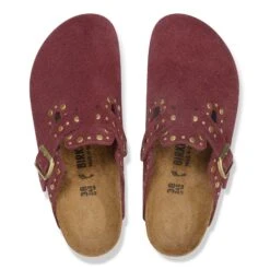 Birkenstock Boston Rivets Suede Leather Zinfandel -Birkenstock Shop 1030403 top