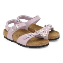 Birkenstock Rio Flowers Kids Birko-Flor Faded Purple -Birkenstock Shop 1030409 pair