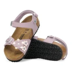 Birkenstock Rio Flowers Kids Birko-Flor Faded Purple -Birkenstock Shop 1030409 sole