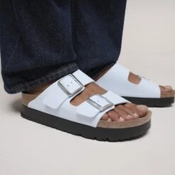 Arizona Flex Platform Birko-Flor Baby Blue -Birkenstock Shop 1030415 f closeup f