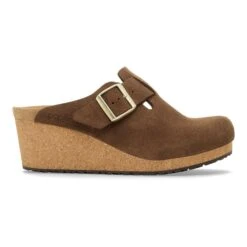 Fanny Suede Leather Dark Tea -Birkenstock Shop 1030424 side