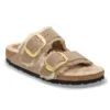 Birkenstock Arizona Big Buckle Shearling Oiled Leather Tobacco Brown