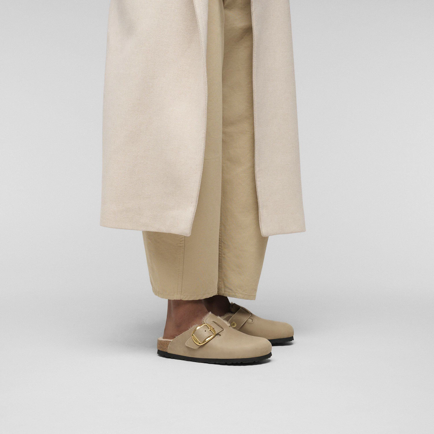 Birkenstock Boston Big Buckle Shearling Oiled Leather Tobacco Brown 7 Birkenstock Boston Big Buckle Shearling Oiled Leather Tobacco Brown - Image 7