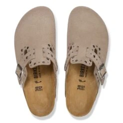 Birkenstock Boston Rivets Suede Leather Taupe -Birkenstock Shop 1030437 top