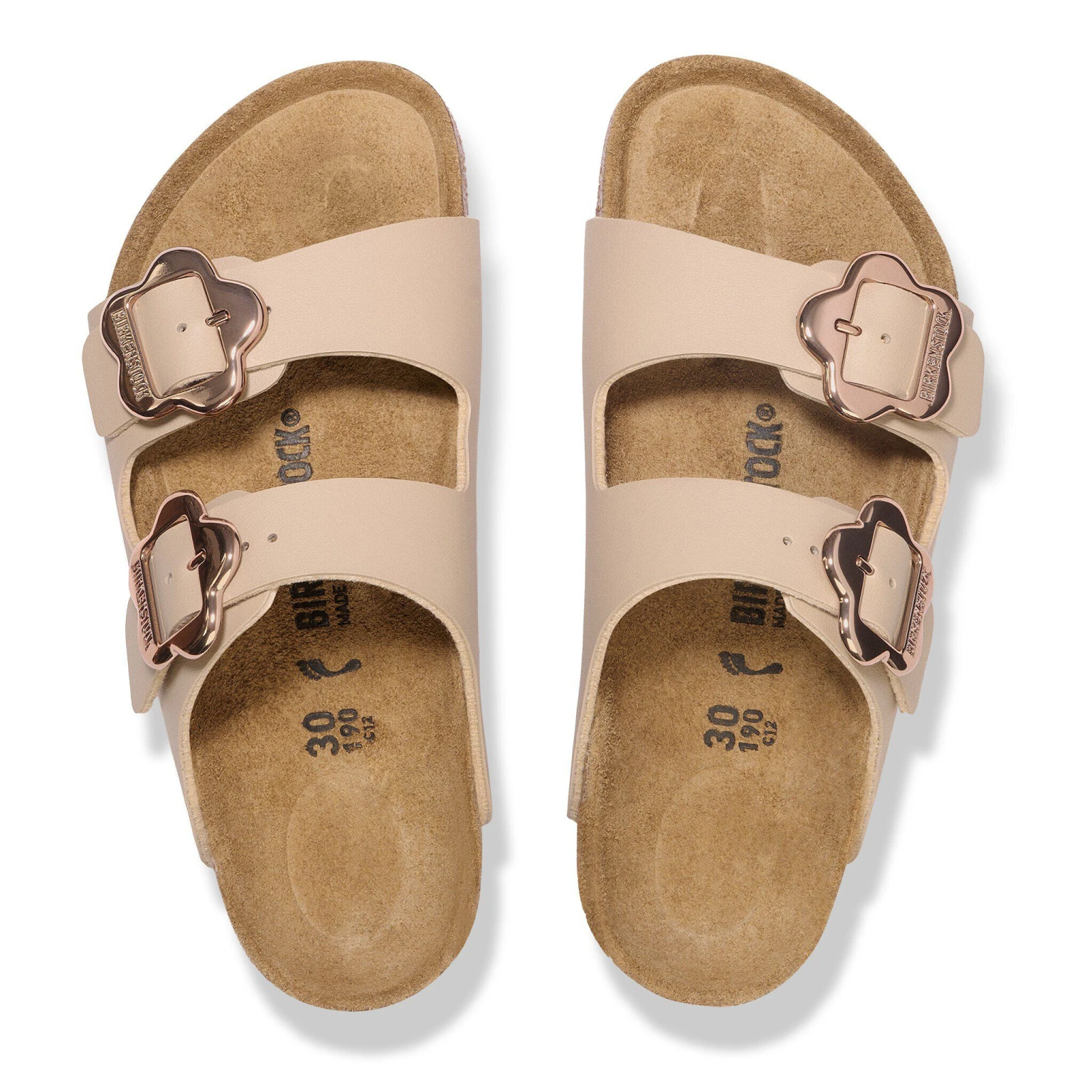 Birkenstock Arizona Flowers Kids Birko-Flor Sandcastle 2 Birkenstock Arizona Flowers Kids Birko-Flor Sandcastle - Image 2
