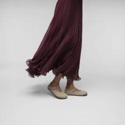 Birkenstock Mantova Suede Leather Taupe -Birkenstock Shop 1030440 f look f