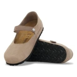Birkenstock Mantova Suede Leather Taupe -Birkenstock Shop 1030440 sole