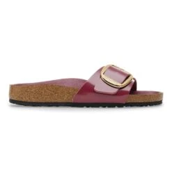 Birkenstock Madrid Hammered Big Buckle Natural Leather Patent Zinfandel High Shine 9 Birkenstock Madrid Hammered Big Buckle Natural Leather Patent Zinfandel High Shine -Birkenstock Shop 1030449 side