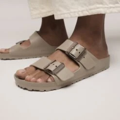 Birkenstock Arizona Stealth Buckle EVA Gray Taupe -Birkenstock Shop 1030456 f closeup f