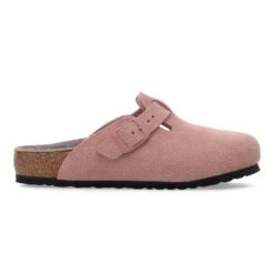 Birkenstock Boston Kids Suede Leather Pink Clay -Birkenstock Shop 1030464 side