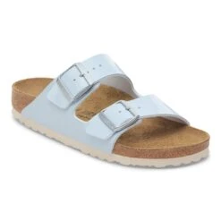 Birkenstock Arizona Birko-Flor Patent Baby Blue