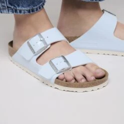 Birkenstock Arizona Birko-Flor Patent Baby Blue -Birkenstock Shop 1030476 f closeup f