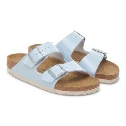 Birkenstock Arizona Birko-Flor Patent Baby Blue -Birkenstock Shop 1030476 pair