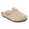 Birkenstock Boston Shearling Kids Suede Leather-Shearling Taupe -Birkenstock Shop 1030480