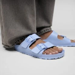 Birkenstock Arizona Stealth Buckle EVA Dusty Blue -Birkenstock Shop 1030493 f closeup f