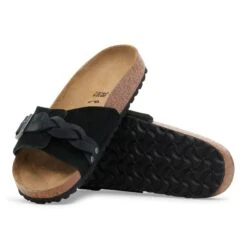 Birkenstock Oita Braided Suede Leather Black -Birkenstock Shop 1030508 sole