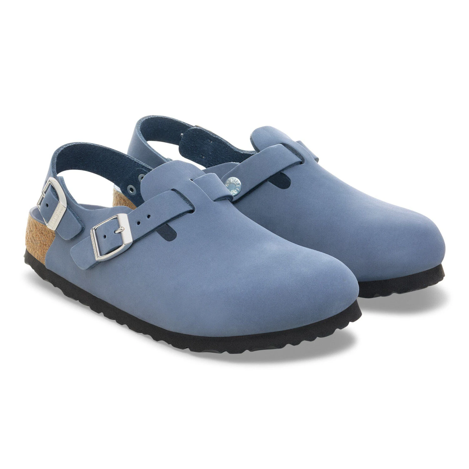 Birkenstock Tokio Nubuck Leather Stone Blue 4 Birkenstock Tokio Nubuck Leather Stone Blue - Image 4