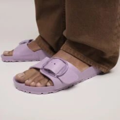 Birkenstock Madrid Big Buckle EVA Mauve 13 Birkenstock Madrid Big Buckle EVA Mauve -Birkenstock Shop 1030529 f closeup f
