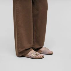 Birkenstock Madrid Big Buckle Nubuck Leather Faded Purple -Birkenstock Shop 1030542 f look f