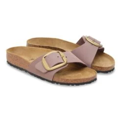 Birkenstock Madrid Big Buckle Nubuck Leather Faded Purple -Birkenstock Shop 1030542 pair