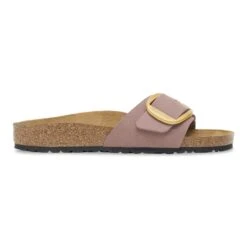 Birkenstock Madrid Big Buckle Nubuck Leather Faded Purple -Birkenstock Shop 1030542 side