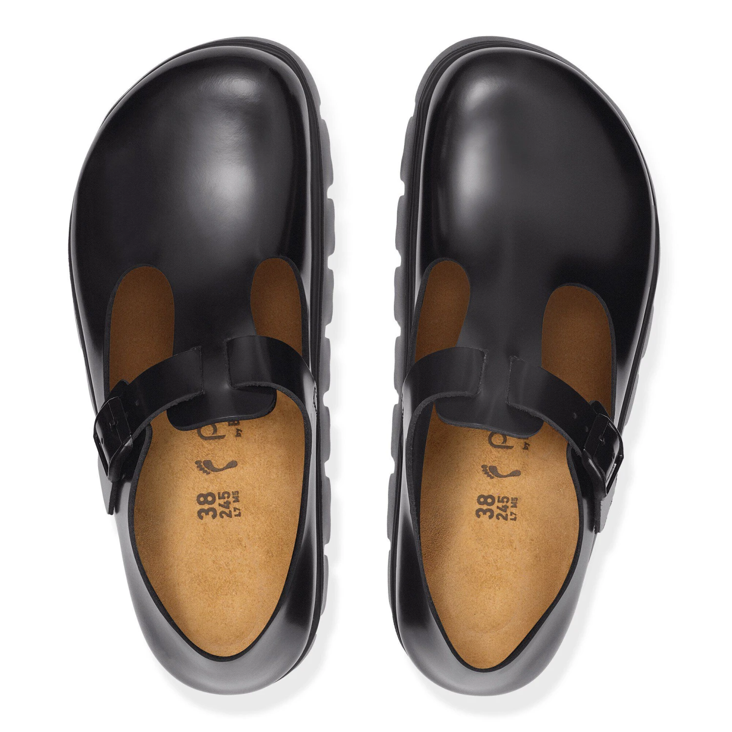 Paris Chunky Leather Black 2 Paris Chunky Leather Black - Image 2