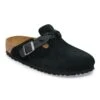 Birkenstock Boston Braided Suede Leather Black -Birkenstock Shop 1030561