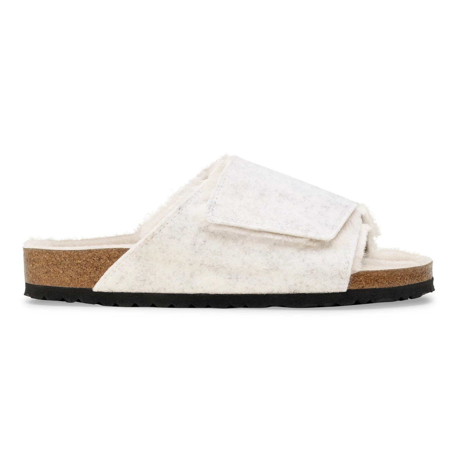 Birkenstock Solana Shearling Wool Felt Oyster 3 Birkenstock Solana Shearling Wool Felt Oyster - Image 3