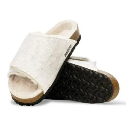 Birkenstock Solana Shearling Wool Felt Oyster 9 Birkenstock Solana Shearling Wool Felt Oyster -Birkenstock Shop 1030576 sole