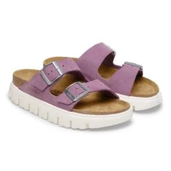 Arizona Chunky Suede Leather Mauve -Birkenstock Shop 1030582 pair