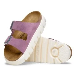 Arizona Chunky Suede Leather Mauve -Birkenstock Shop 1030582 sole