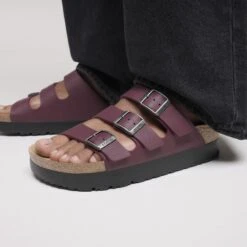Florida Vegan Flex Platform Birko-Flor Zinfandel -Birkenstock Shop 1030587 f closeup f